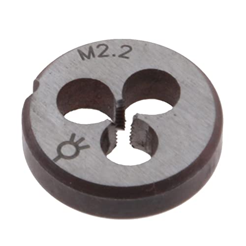 1 x metrische, langlebige HSS-Schneideisen zum Einfädeln, 2 Typ M2.2, silberfarben von KBOLAE