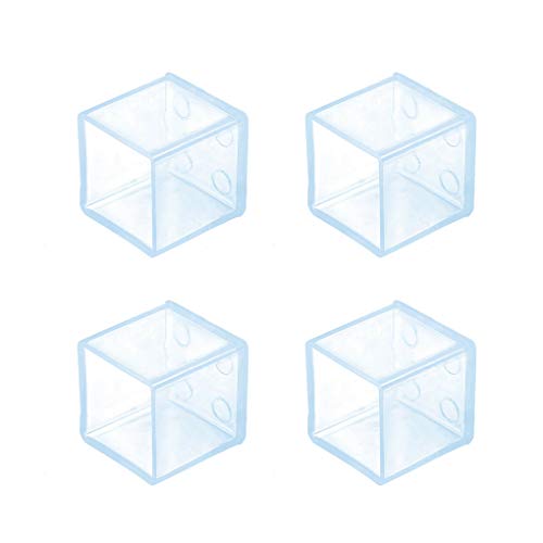 4 Stück/Set Tischfußkappen, Gummi, Stuhlbeinschutz, quadratisch, Möbelfußpolster, 30 x 30 mm, quadratisch 30 x 30 mm von KBOLAE