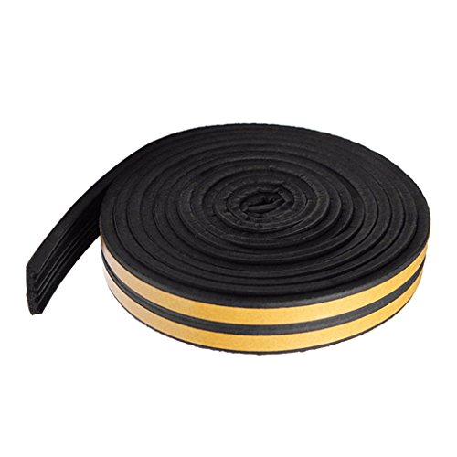 5 m selbstklebendes Schaumstoff-Dichtungsband für Fenster, Türen, E, 9 x 4 mm, Schwarz, 9 x 4 mm 5 m selbstklebendes Schaumstoff-Dichtungsband für Fenster, Türen, E, 9 x 4 mm, Schwarz, 9 x 4 mm von KBOLAE