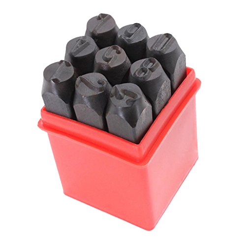 9 Stück Stahlstanzer Zahlen 8 mm Zahlenstempel Metall Leder Handwerk Werkzeug Aufdruck 9 Stück Stahlstanzer Zahlen 8 mm Zahlenstempel Metall Leder Handwerk Werkzeug Aufdruck von KBOLAE