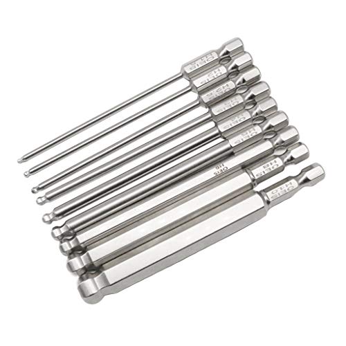 9-teiliges magnetisches Sechskant-Schraubendreher-Bits Bohrer-Set H1,5–10 Handwerkzeuge von KBOLAE