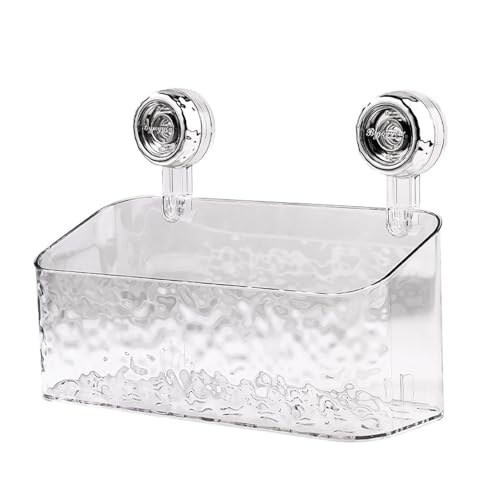 Badezimmer-Wand-Aufbewahrungshalter, vielseitiger Organizer ohne Bohren, einfach zu installieren, Kunststoff, selbstklebend, Badezimmer-Regale, klare Farbe Badezimmer-Wand-Aufbewahrungshalter, vielseitiger Organizer ohne Bohren, einfach zu installieren, Kunststoff, selbstklebend, Badezimmer-Regale, klare Farbe von KBOLAE