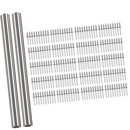 Doppelkopf-Sockelleisten-Fadennagel mit nagelspezifischem Hülsenwerkzeug, Zementnägel, 200 Stück, 0,25 cm von KBOLAE