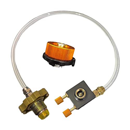 Gas Tank Nachfülladapter Gasflasche Nachfülladapter für Zylinder Tank Picknick mit Adapter 70cm von KBOLAE