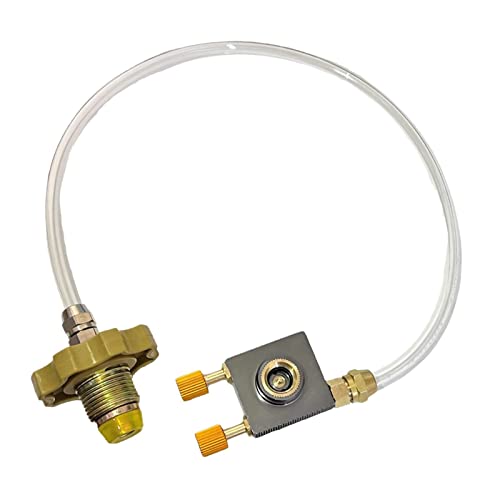 Gasbehälter Nachfülladapter Gasflasche Nachfülladapter für Zylinder Tank Picknick Kein Adapter 70cm von KBOLAE
