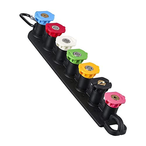 Hochdruckreinigerspitzen Zubehör für Reinigung Hochdruckreiniger Sprühdüsen-Set 7-Loch-Basis von KBOLAE