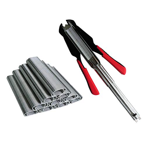 Hog Ring Zange Manuelle C Typ L Zange Werkzeug mit 2500 Stück C Typ Clips Schweinerring Hog Ring Zange Manuelle C Typ L Zange Werkzeug mit 2500 Stück C Typ Clips Schweinerring von KBOLAE