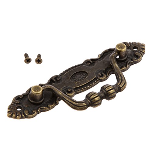 KBOLAE 1 x Türgriffe im Vintage-Stil, bronzefarben mit Schrauben KBOLAE 1 x Türgriffe im Vintage-Stil, bronzefarben mit Schrauben von KBOLAE