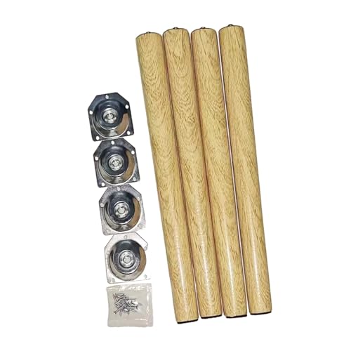 KBOLAE Möbelbeine aus Holz, Schreibtischstuhlbeine für Beistelltisch, Couchtisch, 50 cm, 4 Stück von KBOLAE