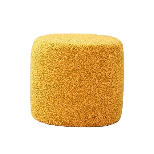 KBOLAE Runder Fußstützen-Hocker, rutschfest, für Tür, Zuhause, Wohnzimmer, gelb, 20 x 19 cm KBOLAE Runder Fußstützen-Hocker, rutschfest, für Tür, Zuhause, Wohnzimmer, gelb, 20 x 19 cm von KBOLAE