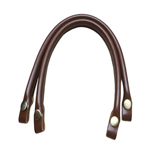 KBOLAE Taschengriffe aus PU-Leder für Ersatztaschen, Basteln, Braun, 40 cm, 2 Stück von KBOLAE