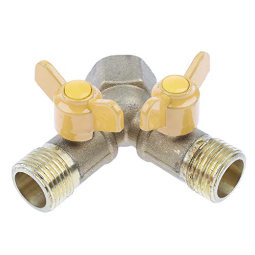 Messing 2-Wege-Gasrohre Schlauchverbinder Y-Stück Verbindungsstück Adapter Controller Ventil Messing 2-Wege-Gasrohre Schlauchverbinder Y-Stück Verbindungsstück Adapter Controller Ventil von KBOLAE