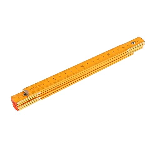 Messstab, kompakt, zusammenklappbar, Holzlineal für Klassenzimmer, Holzbearbeitung, Unterricht, 1 m, Gelb Messstab, kompakt, zusammenklappbar, Holzlineal für Klassenzimmer, Holzbearbeitung, Unterricht, 1 m, Gelb von KBOLAE