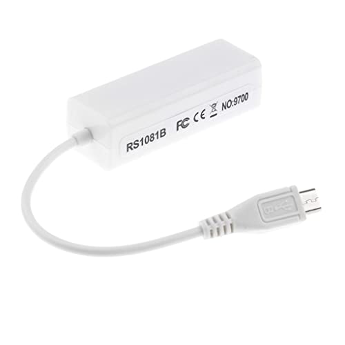 Micro USB auf RJ45 LAN 10/100Mbps Fast Ethernet Netzwerkadapterkarte Weiß Micro USB auf RJ45 LAN 10/100Mbps Fast Ethernet Netzwerkadapterkarte Weiß von KBOLAE