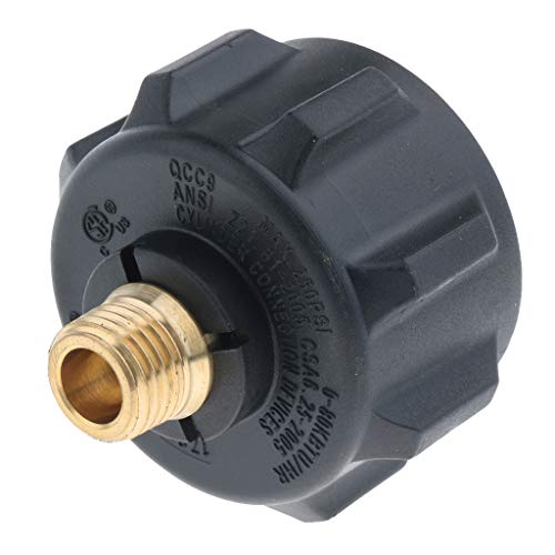 QCC1 Propangas-Adapter Gasregler-Ventilverschraubung mit ACME-Mutter 1/4 Zoll Außengewinde von KBOLAE