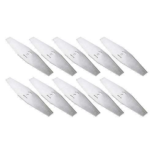 Rasenmähermesser, stark, poliert, Gartentrimmermesser, Ersatz, universal, 10 Stück, gerade Rasenmähermesser, stark, poliert, Gartentrimmermesser, Ersatz, universal, 10 Stück, gerade von KBOLAE