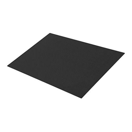 Schwarze Platte aus 100 % Kohlefaser, 200 x 300 mm, 0,5–3,0 mm, matt, 200 x 300 x 1,0 mm von KBOLAE