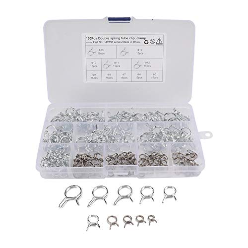 Set mit 150 5–14 mm Kraftstoffleitungsschlauch-Federschellen, Sortiment, langlebig von KBOLAE