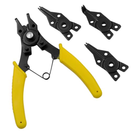 Sicherungsringzange, multifunktional, 4-in-1, handlicher Kopf, Ringpiner, Haushaltszubehör, rutschfester Griff, LKW-Armaturen Sicherungsringzange, multifunktional, 4-in-1, handlicher Kopf, Ringpiner, Haushaltszubehör, rutschfester Griff, LKW-Armaturen von KBOLAE