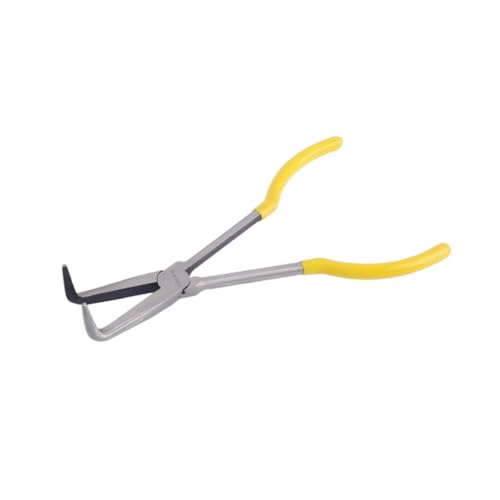 Spitzzange, kleine Zange, Metallzange, kompakte Größe, Handwerkskunst, handlich gegriffene Schere, Heimbedarf, 27,9 cm, lange Nase, 90 °, 27,9 cm, lange Nase, 90 ° von KBOLAE