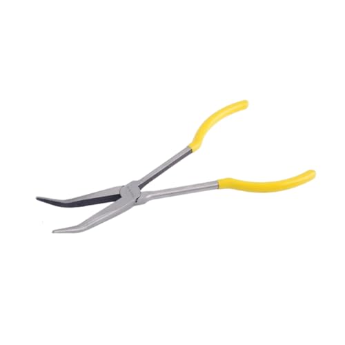Spitzzange, kleine Zange, Metallzange, kompakte Größe, handlich, rutschfest, professionelle Schere, 27,9 cm, lange Nase, 45 °, 27,9 cm, lange Nase, 45 ° von KBOLAE