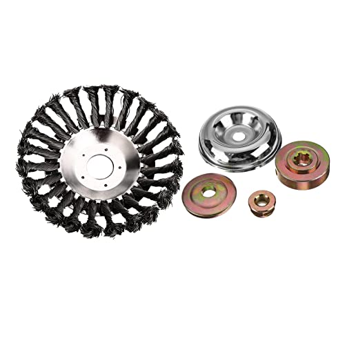 Trimmerkopf Ersatz Rotary Steel Wire Weeds Brush Head for Rust Removal 15.2 cm von KBOLAE