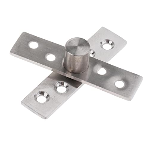 Verdecktes 360-Grad-Drehscharnier aus Edelstahl, Drehtürscharnier, 75 x 18 x 3 mm, silberfarben von KBOLAE