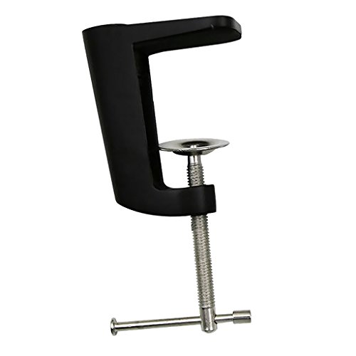 Verstellbarer Arm Schreibtischklemme Tischlampe Clip Halter Ständer Schwarz von KBOLAE