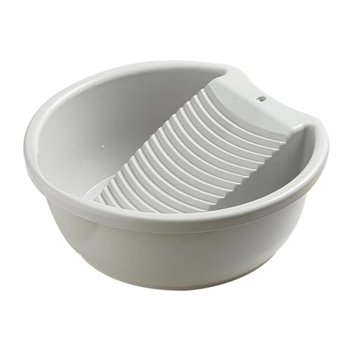 Waschbrett, leichtes Waschzubehör, Waschwanne für Blusen, Hosen, Hemden, Grau, 37 x 33,5 x 14 cm Waschbrett, leichtes Waschzubehör, Waschwanne für Blusen, Hosen, Hemden, Grau, 37 x 33,5 x 14 cm von KBOLAE
