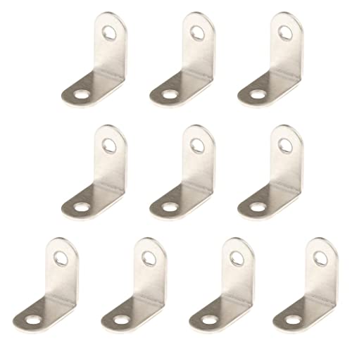 Winkelbefestigungen aus verdicktem Stahl, gerader Winkel, 30 x 30 x 16 mm, 10 Stück von KBOLAE