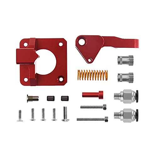 KBREE 3D-Druckerteile CR10 PRO Extruder Upgraded Dual Gear MK8 Extruder Double Pulleys Direct Aluminium Extruder for CR10S PRO (Color : Right Dual Connector) von KBREE
