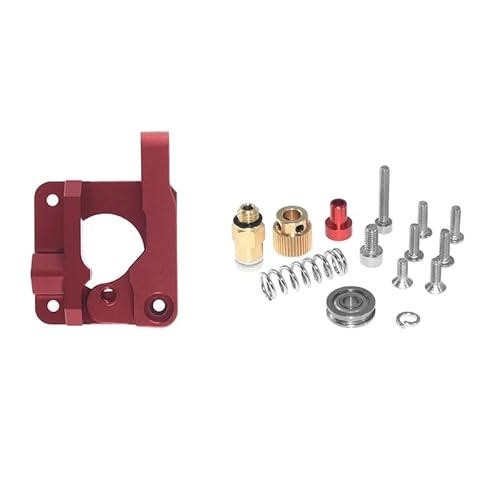 KBREE 3D-Druckerteile MK8 Extruder Upgrade Aluminium Block Bowden Extruder 1,75 mm Filament Reprap Extrusion for Ender 3 CR10 Blu-3 (Color : Red Left) von KBREE