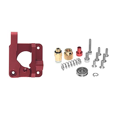 KBREE 3D-Druckerteile MK8 Extruder Upgrade Aluminium Block Bowden Extruder 1,75 mm Filament Reprap Extrusion for Ender 3 CR10 Blu-3 (Color : Red Right) von KBREE