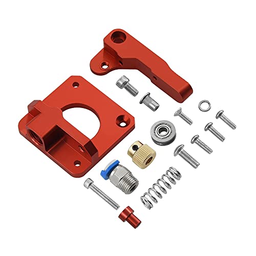 KBREE 3D-Druckerteile MK8 Extruder Upgrade Aluminium Block Bowden Extruder 1,75 mm Filament Reprap Extrusion for Ender 3 CR10 Blu-3 (Color : Upgrade Red Right) von KBREE