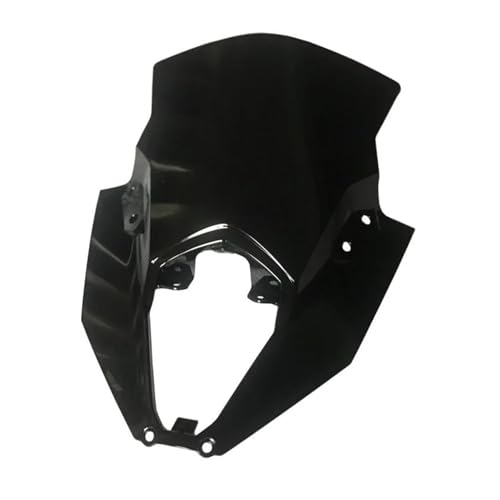 KBXBEZDZW Moto Windschutzscheibe Für Für Ninja 650 EX650 ER-6F ER6F 2020 2021 2022 2023 Motorrad Double Bubble Windschutzscheibe Deflektor Schutz Wind Bildschirm Motorrad Deflektor Spoiler(Zwart) von KBXBEZDZW