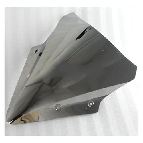 KBXBEZDZW Moto Windschutzscheibe Für Ninja 650 ER-6F ER6F 2017 2018 2019 Motorrad Windschutzscheibe Windschutz Glas Motorrad Deflektor Spoiler(Chrome) von KBXBEZDZW