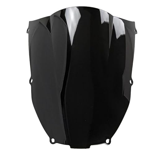 KBXBEZDZW Moto Windschutzscheibe Für Ninja ZX6R ZX-6R 2000 2001 2002 Glas Viento Moto Motorrad Windschutzscheibe Parabrisas Windschutz Bildschirm Windabweiser Motorrad Deflektor Spoiler(Zwart) von KBXBEZDZW