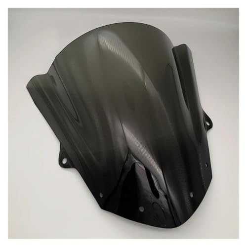 KBXBEZDZW Moto Windschutzscheibe Für ZX6R 2009-2010-2011-2012-2013-2014-2015-2016-2017 Wind Deflectore Windschutzscheibe Windschutzscheibe Motorrad Motorrad Deflektor Spoiler(Zwart) von KBXBEZDZW