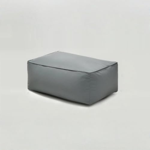 Ersatzbezug for Sitzsack-Sofa for 49,2-Zoll-Sessel – Kunstleder, Mehrfarbig, befüllbar mit EPS-Perlen (ohne Füllung)​​(Dustgreen Footstool) von KBZSlyn