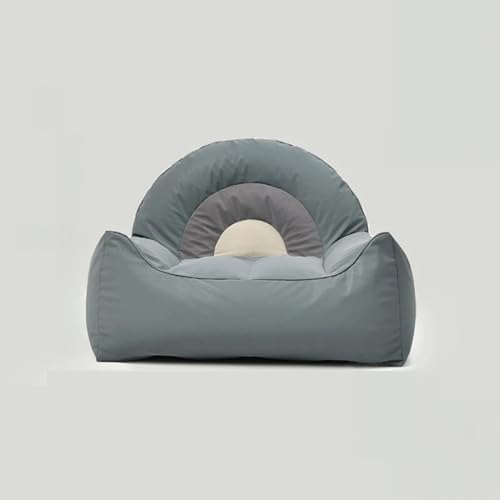 Ersatzbezug for Sitzsack-Sofa for 49,2-Zoll-Sessel – Kunstleder, Mehrfarbig, befüllbar mit EPS-Perlen (ohne Füllung)​​(Dustgreen31.5inch) von KBZSlyn