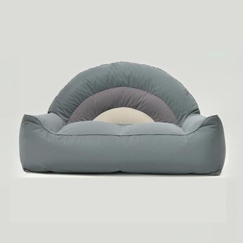 Ersatzbezug for Sitzsack-Sofa for 49,2-Zoll-Sessel – Kunstleder, Mehrfarbig, befüllbar mit EPS-Perlen (ohne Füllung)​​(Dustgreen49.2inch) von KBZSlyn