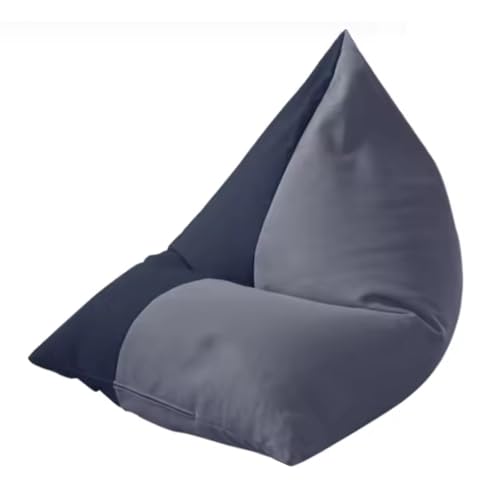 For den Außenbereich geeigneter, wasserdichter Sitzsackbezug (ohne Füllmaterial), befüllbarer Sitzsack, waschbar, flauschig und bequem, for Erwachsene und Kinder, for Wohnzimmer, Schlafzimmer(Gray) von KBZSlyn