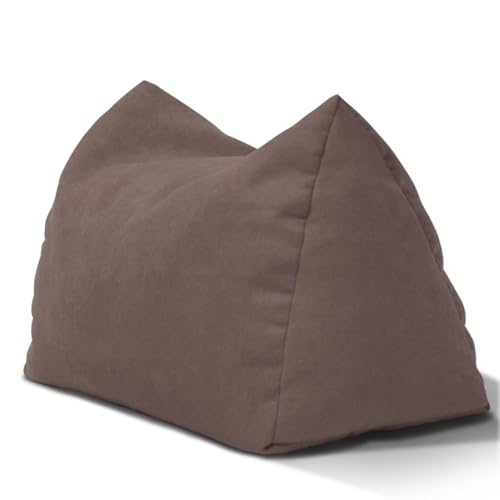 KBZSlyn Bean Bag Pouf(Only Cover) Footstool Chenille Fabric Ottoman Cover Versatile Footrest Floor Foot Stool Pouf Bean Bag Cover with Storage for Living Room Bedroom Basement(Brown) von KBZSlyn