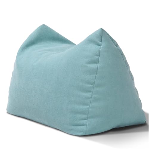 KBZSlyn Bean Bag Pouf(Only Cover) Footstool Chenille Fabric Ottoman Cover Versatile Footrest Floor Foot Stool Pouf Bean Bag Cover with Storage for Living Room Bedroom Basement(Light Green) von KBZSlyn