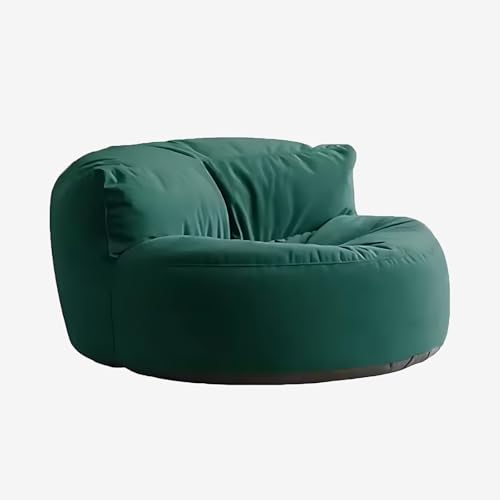 KBZSlyn Nur Sitzsackbezug (ohne Füllung) im Lieferumfang enthalten, weicher, dehnbarer Ersatzbezug aus Stoff for Kinder und Erwachsene, passend for die meisten Sitzsäcke(Dark Green,Sofa) von KBZSlyn