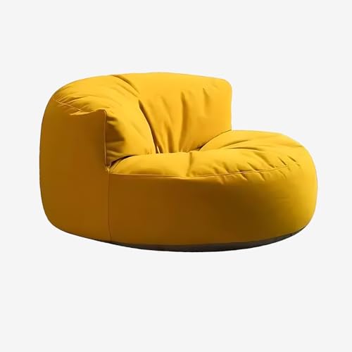 KBZSlyn Nur Sitzsackbezug (ohne Füllung) im Lieferumfang enthalten, weicher, dehnbarer Ersatzbezug aus Stoff for Kinder und Erwachsene, passend for die meisten Sitzsäcke(Yellow,Sofa) von KBZSlyn