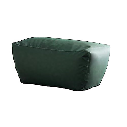KBZSlyn Sitzsack-Sofabezug, Kunstledergewebe (ohne Füllstoffe), wasserdichter Stretch-Schonbezug for 1–2 Personen, for Wohnzimmer, Büro, Schlafzimmer, Balkon(Green,60CD Stool) von KBZSlyn