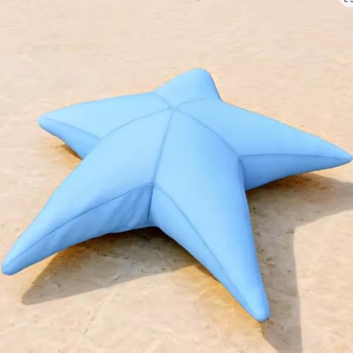 KBZSlyn Sitzsack for Pool, schwimmender Sitzsack im Pool (ohne Füllung), gewellter Seestern, Loungesessel for Wasserspiele, Bequeme Matte, Verwendung im oder außerhalb des Pools(Blue) von KBZSlyn