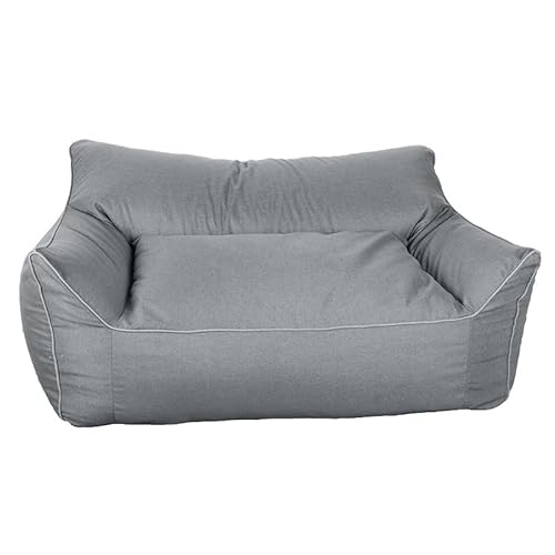 KBZSlyn Sitzsackbezug (ohne Füllmaterial), Sitzsack-Stuhlbezug, waschbar, Loungesessel, Pouf, Lazy Sofa, Sitzsack-Couch, 2-Sitzer for Erwachsene, Wohnzimmer, Schlafzimmer(Dark Gray) von KBZSlyn