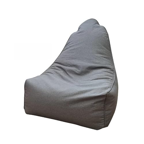 KBZSlyn Sitzsackbezug (ohne Füllmaterial) Waschbarer Sitzsackbezug Loungesessel Pouf Lazy Sofa Sitzsackcouch for Erwachsene, Wohnzimmer, Schlafzimmer(Dark Gray) von KBZSlyn